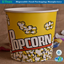 Одноразовая бумажная чаша для попкорна для пищевых продуктов